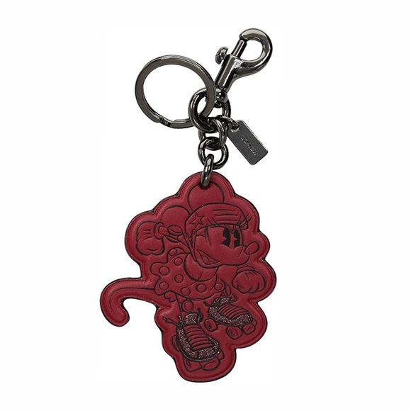 Coach Minnie Mouse Glitter Keychain - Picture 1 of 6